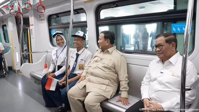 Prabowo dan Pramono Jajal LRT Kelapa Gading-Manggarai, Rute 11 Stasiun Siap Beroperasi