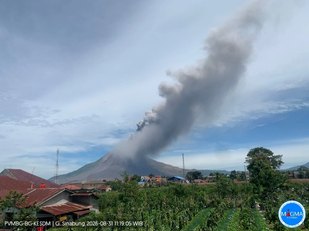 Gunung Sinabung Naik ke Level III Siaga, Warga Diminta Jauhi Zona Bahaya