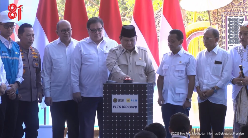 Prabowo Resmikan Program PLTS 100 GWp, Tahap Awal 5,3 GWp di 6 Provinsi